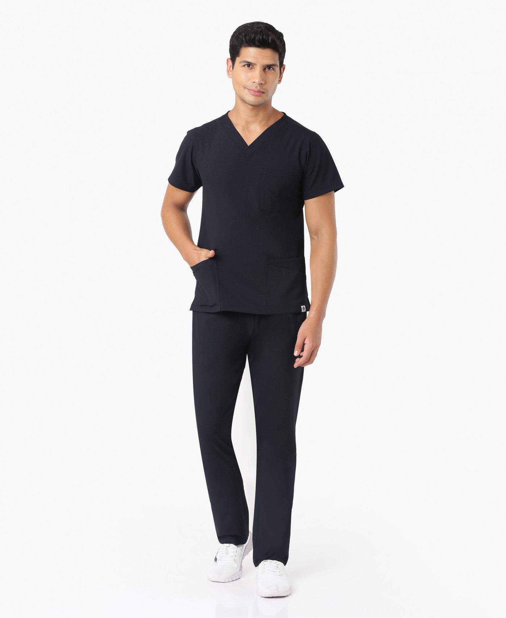 Simon Flex Scrub Set - Graphite Blue