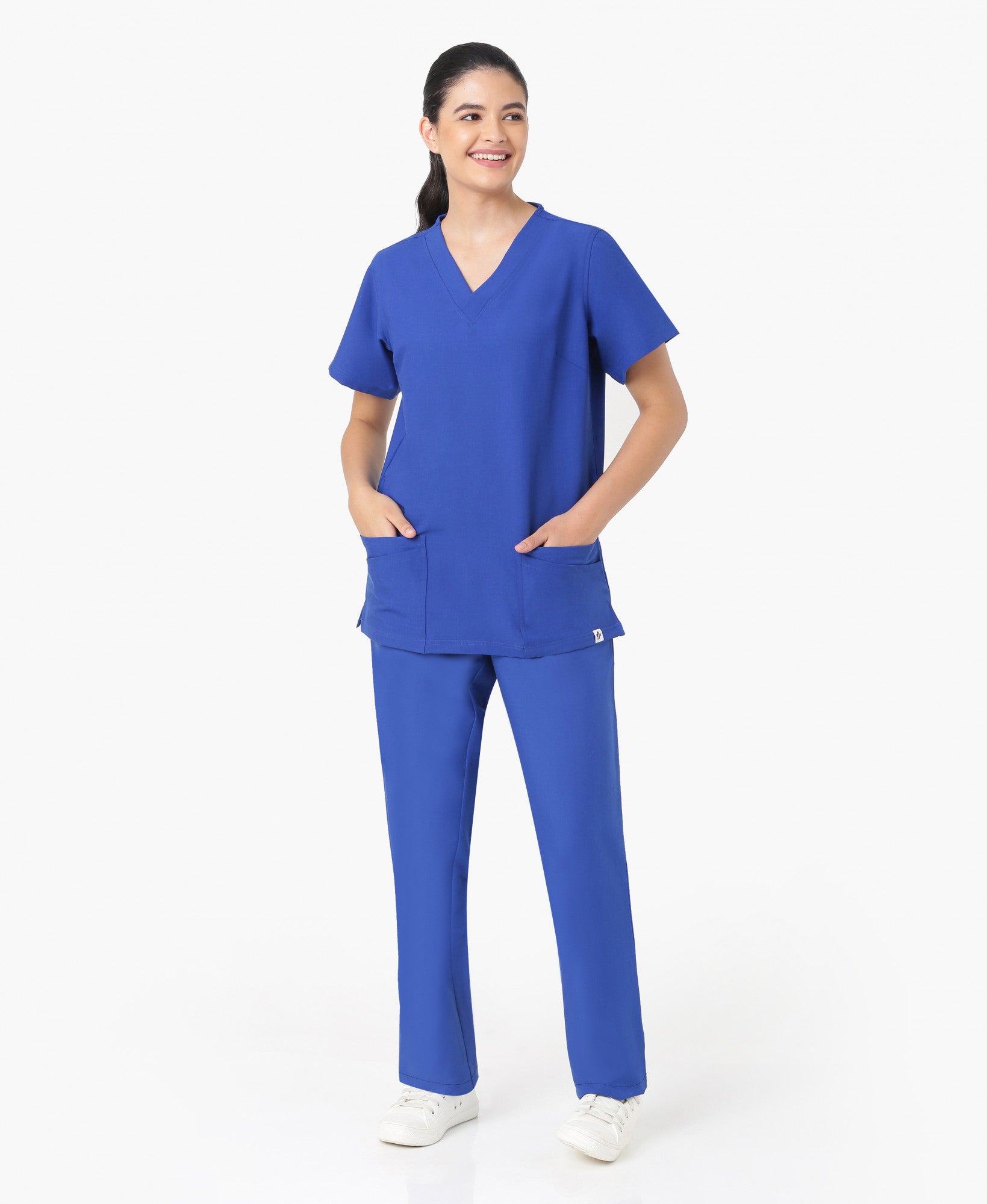 Mendi Luxe Scrub Pant - Royal Blue