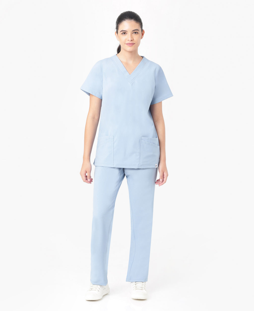 Mendi Luxe Scrub Pant - Ceil Blue