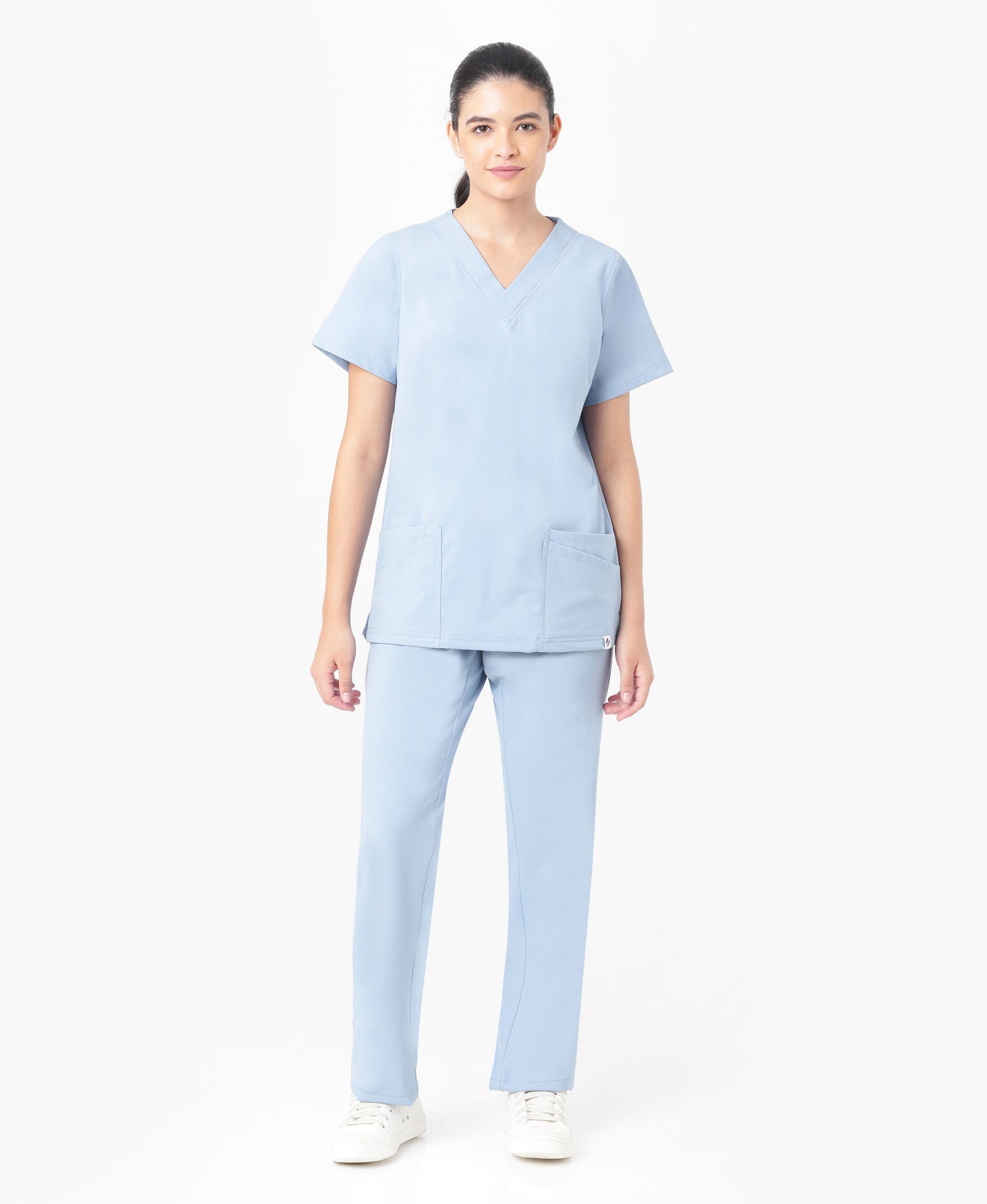 Mendi Luxe Scrub Pant - Ceil Blue