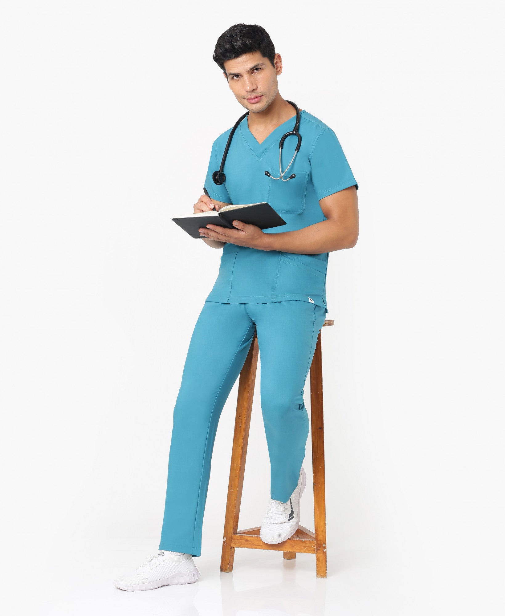 Simon Flex Scrub Set - Aqua