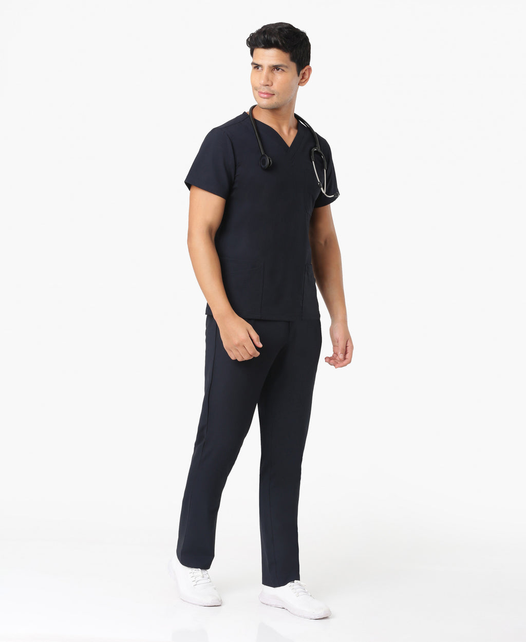 Simon Flex Scrub Set - Graphite Blue