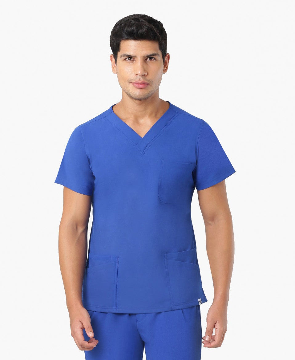 Nick Luxe Scrub Top - Royal Blue