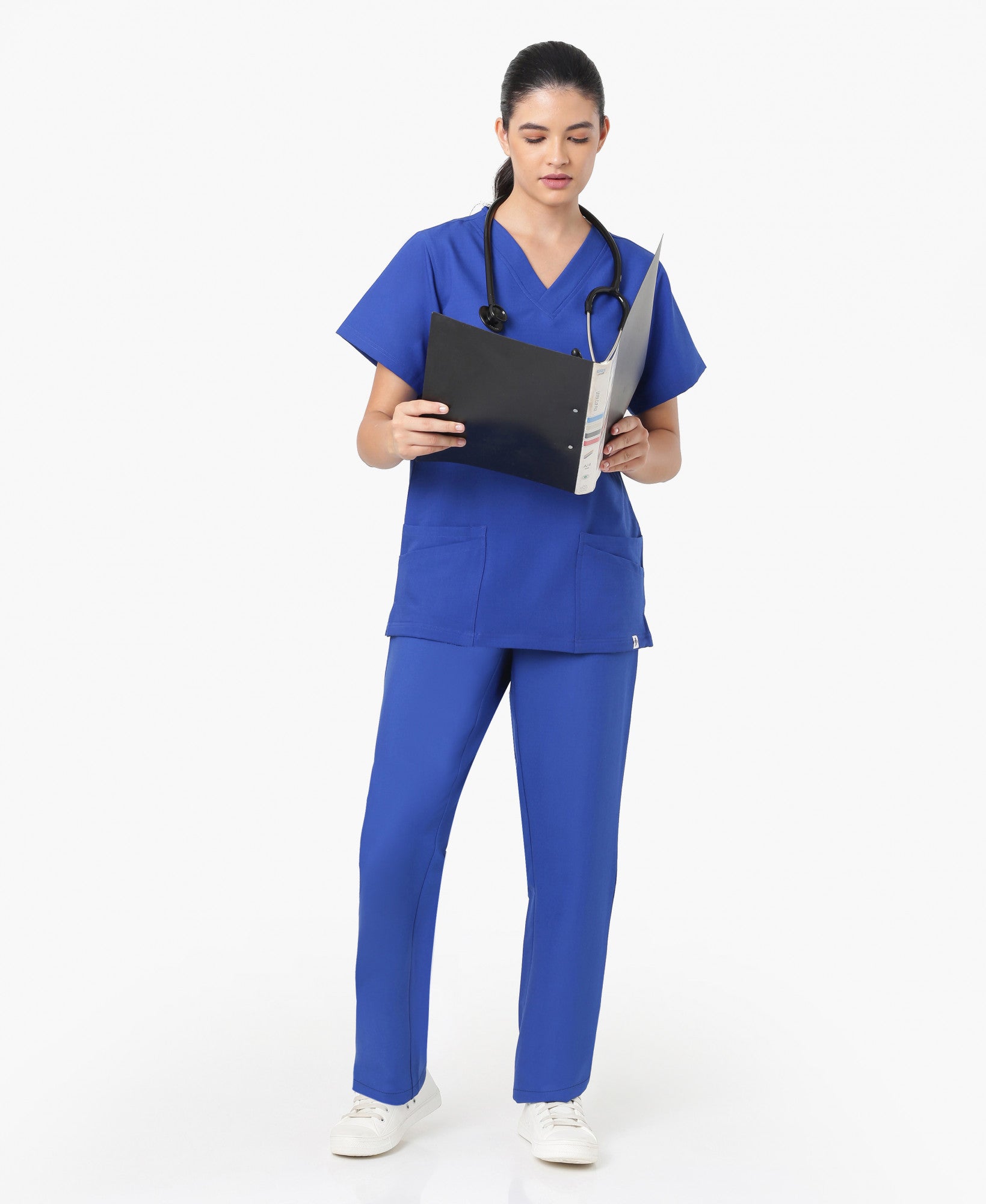 Mendi Luxe Scrub Set - Royal Blue