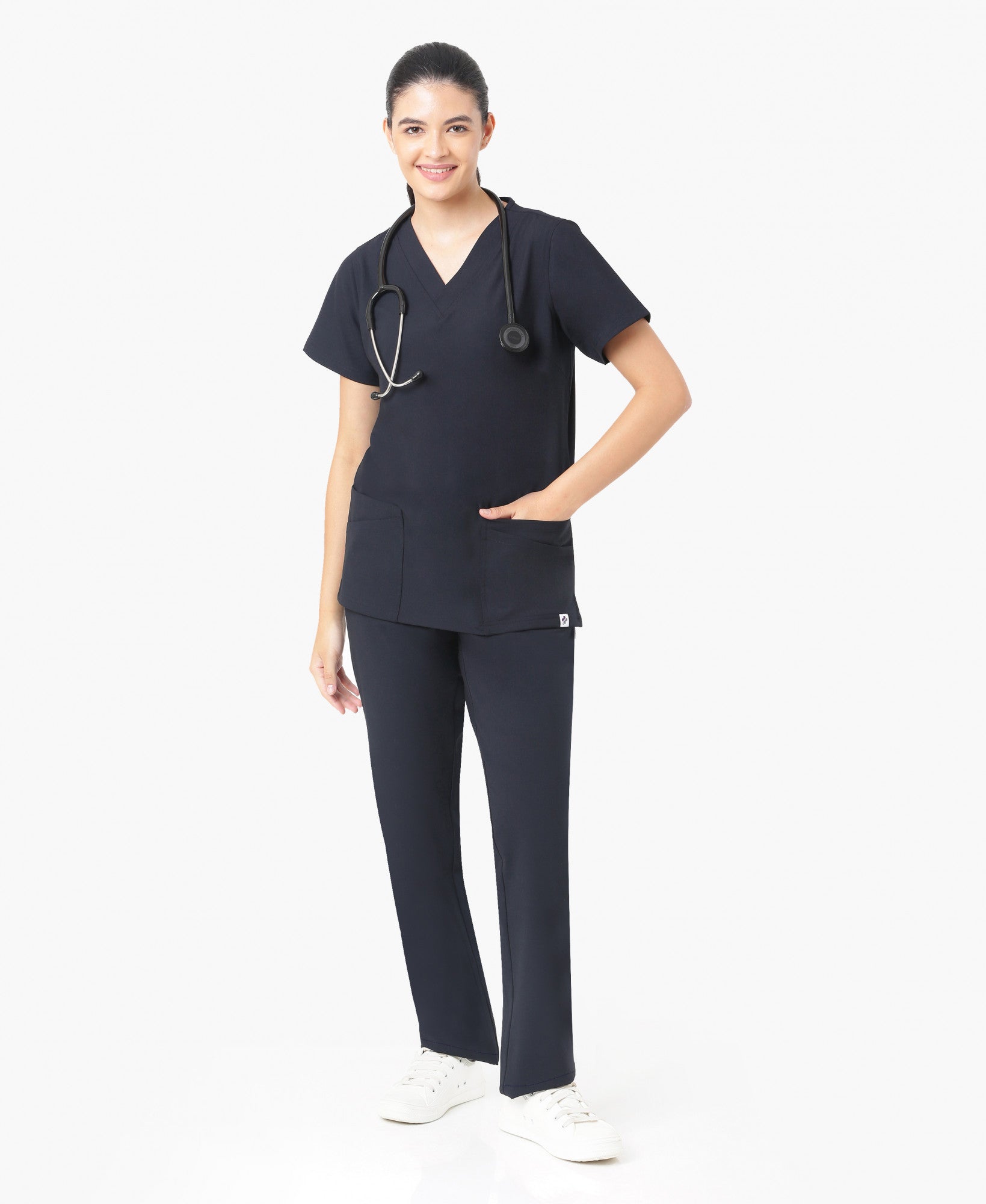 Gracy Flex Scrub Pant - Graphite Blue