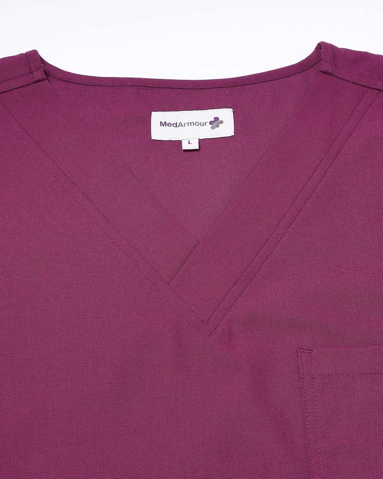 Benito Classic Scrub Top - berry bloom
