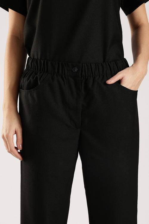 Bella Classic Scrub Pant - Black
