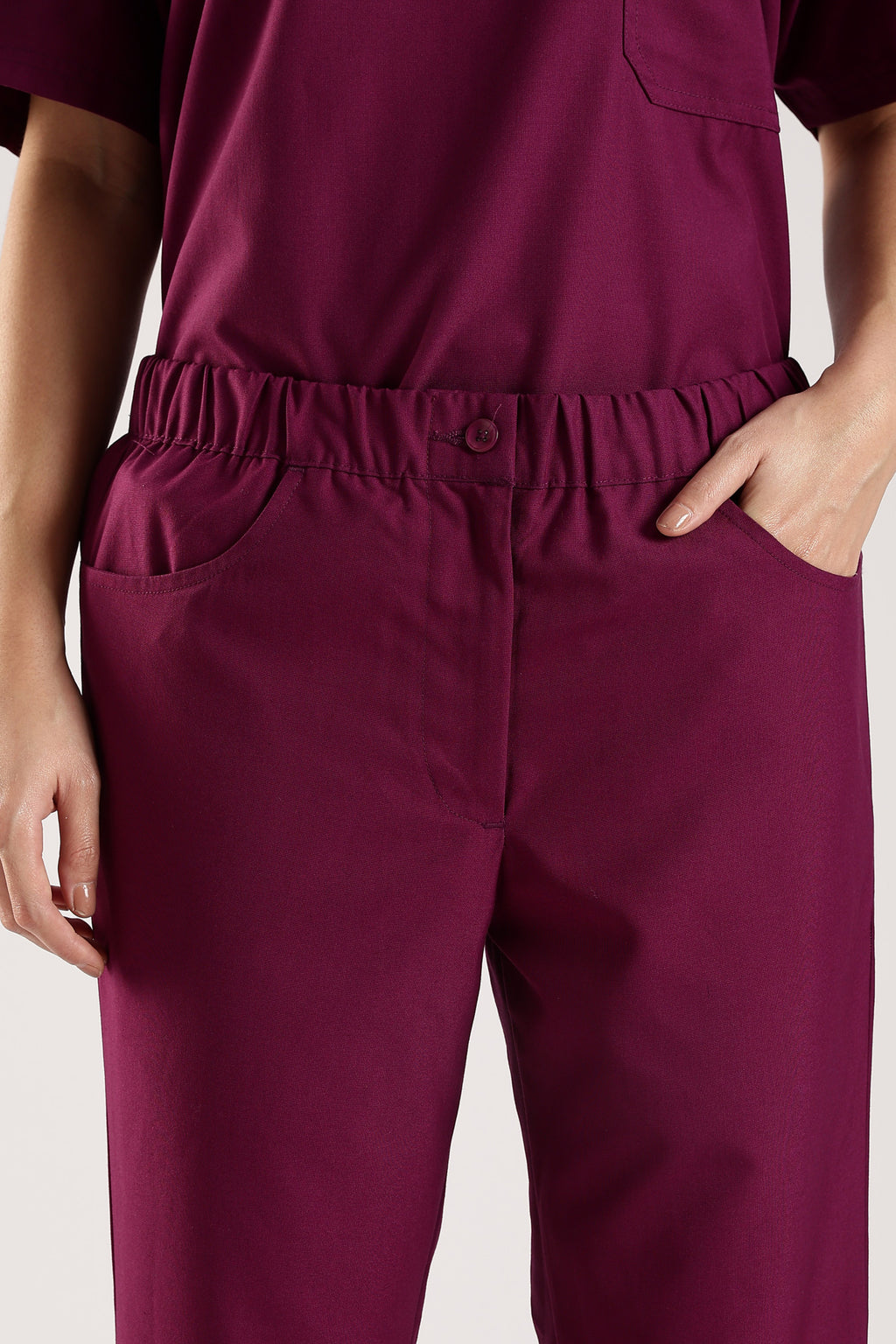Bella Classic Scrub Pant - Berry Bloom