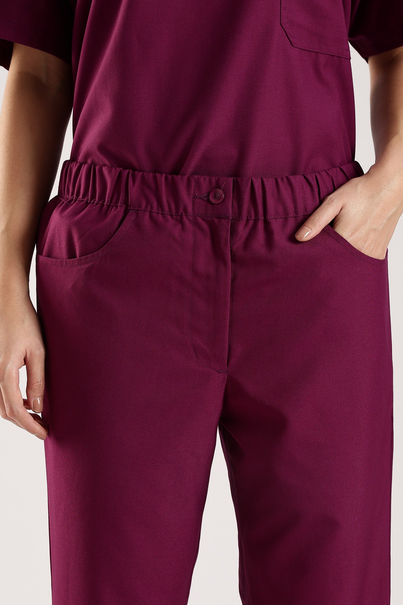 Bella Classic Scrub Pant - Berry Bloom