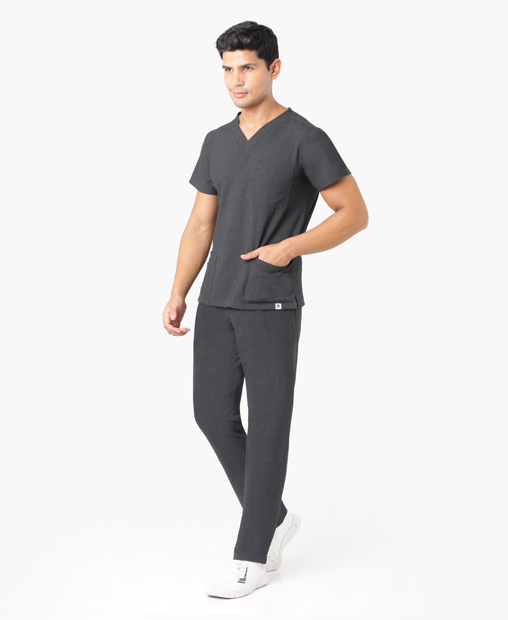 Nick Luxe Scrub Pant - Heather Grey