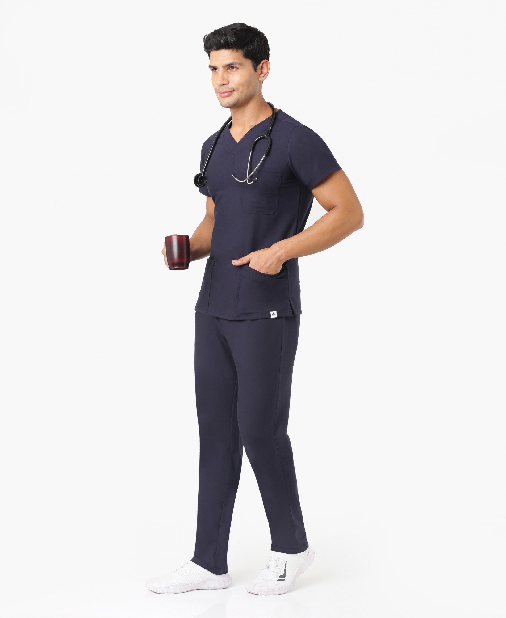 Nick Luxe Scrub Set - Navy