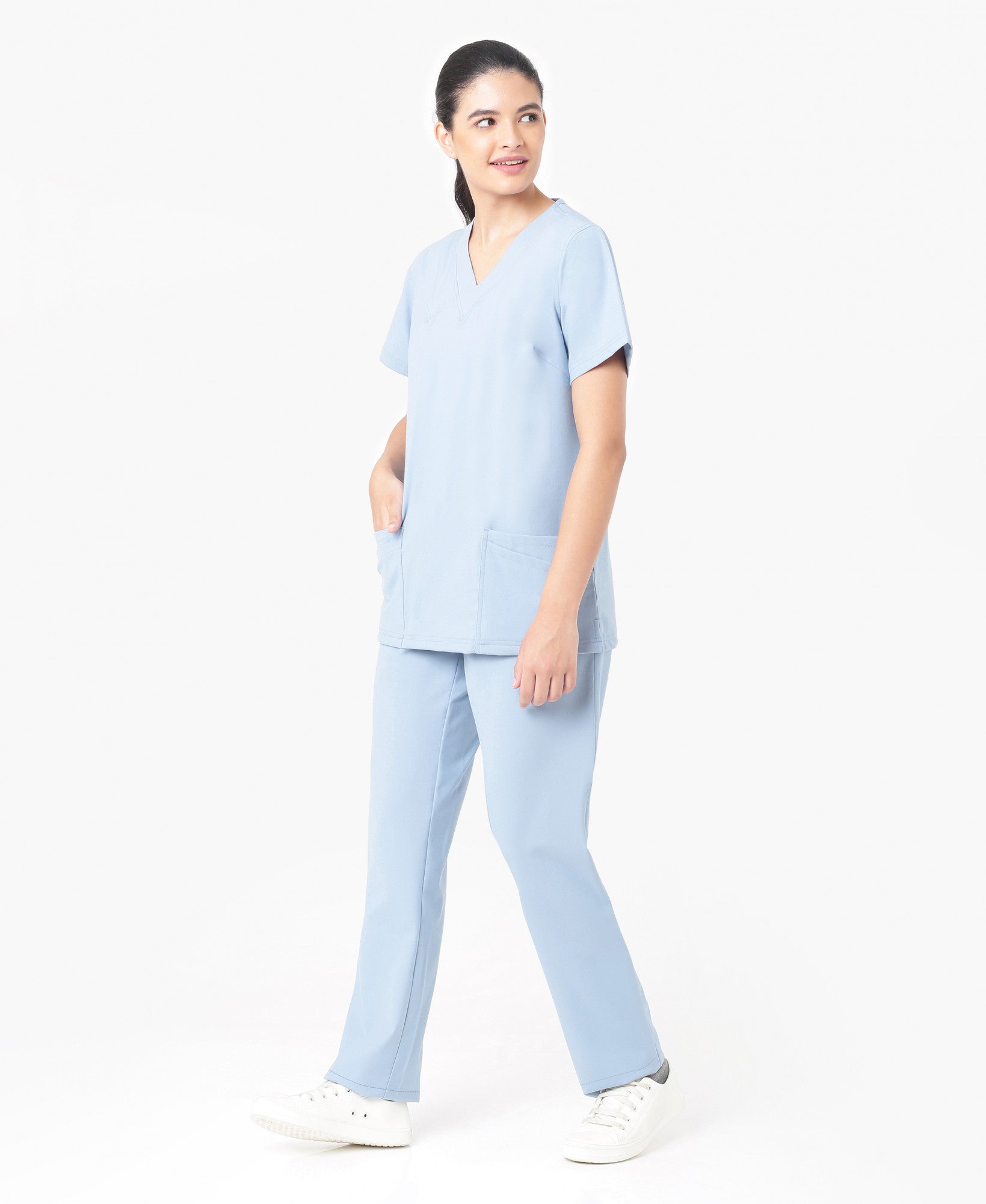 Mendi Luxe Scrub Set - Ceil Blue