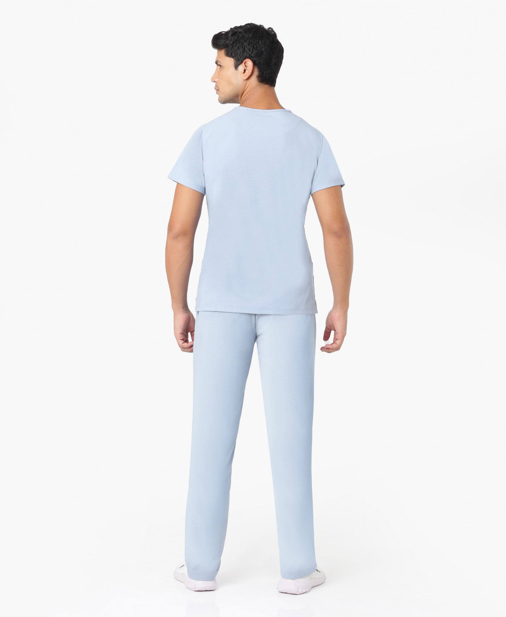 Nick Luxe Scrub Top - Ceil Blue