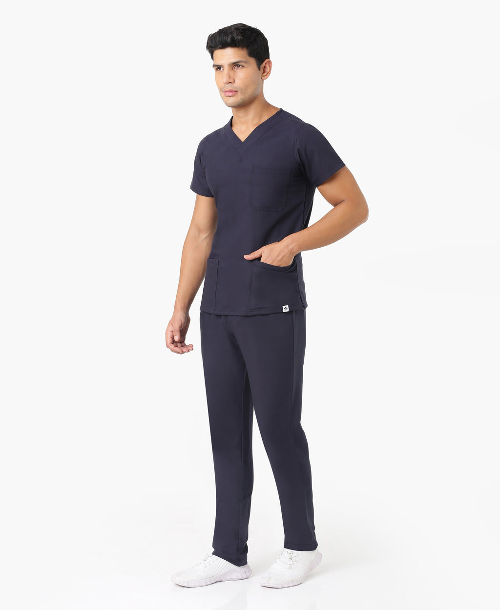 Nick Luxe Scrub Top - Navy