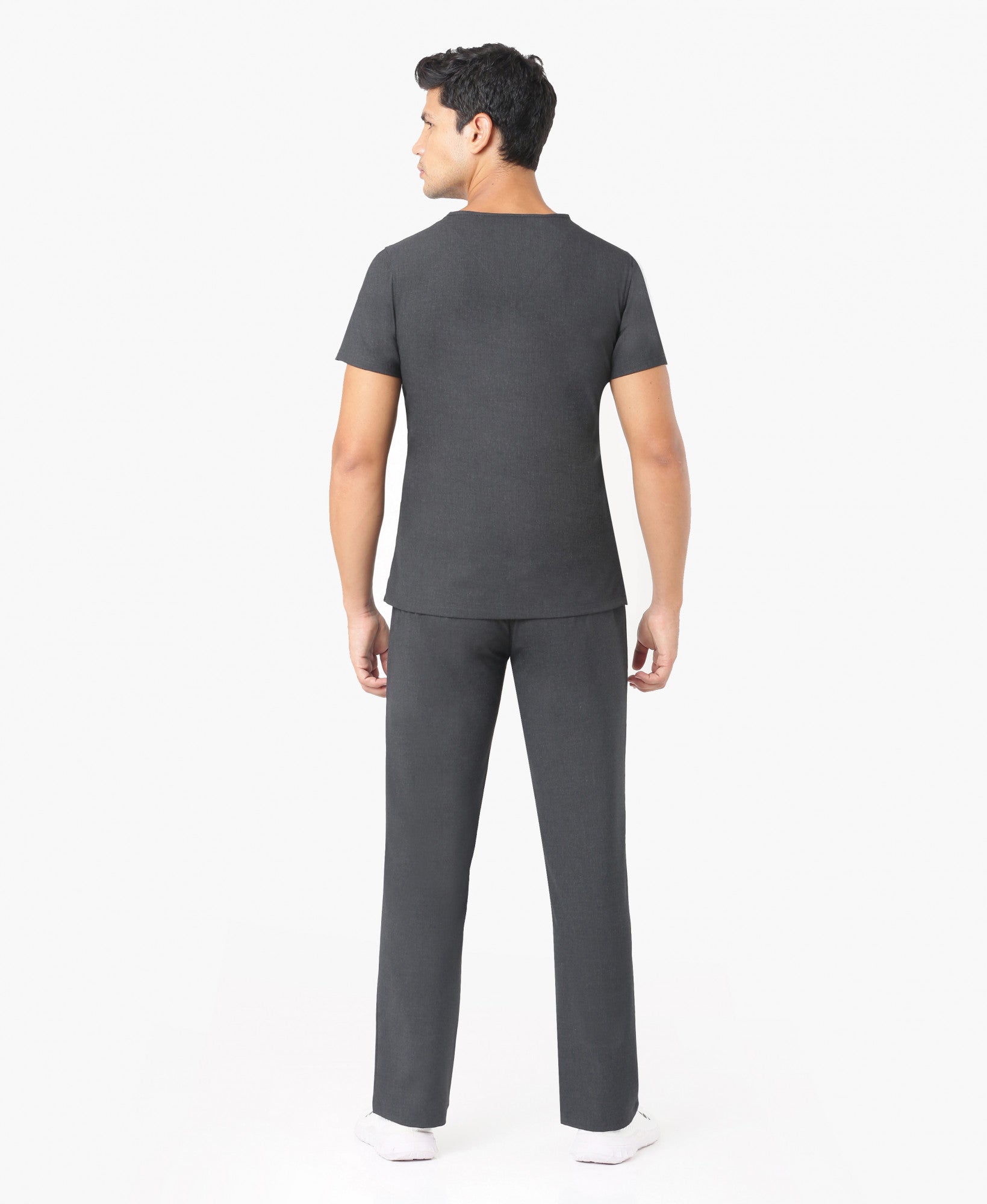 Nick Luxe Scrub Set - Heather Grey