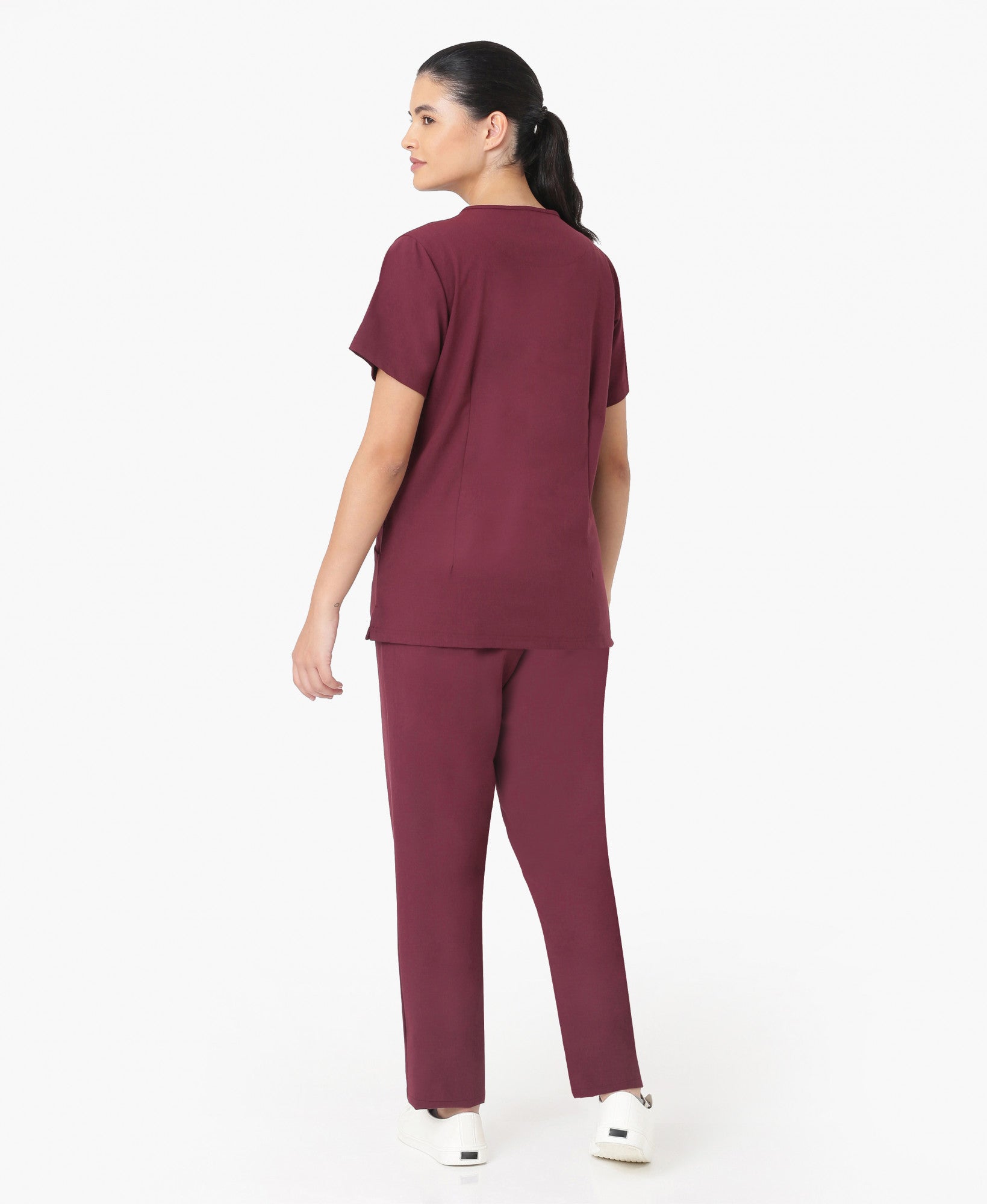 Mendi Luxe Scrub Set - Burgundy