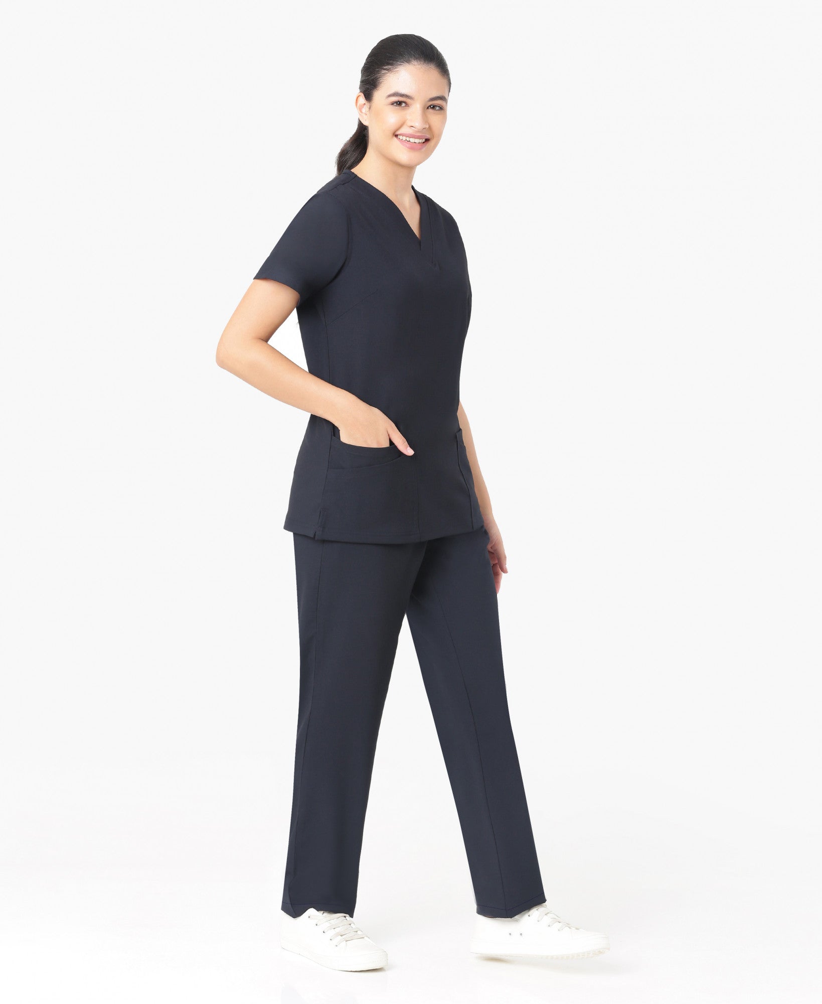 Gracy Flex Scrub Pant - Graphite Blue