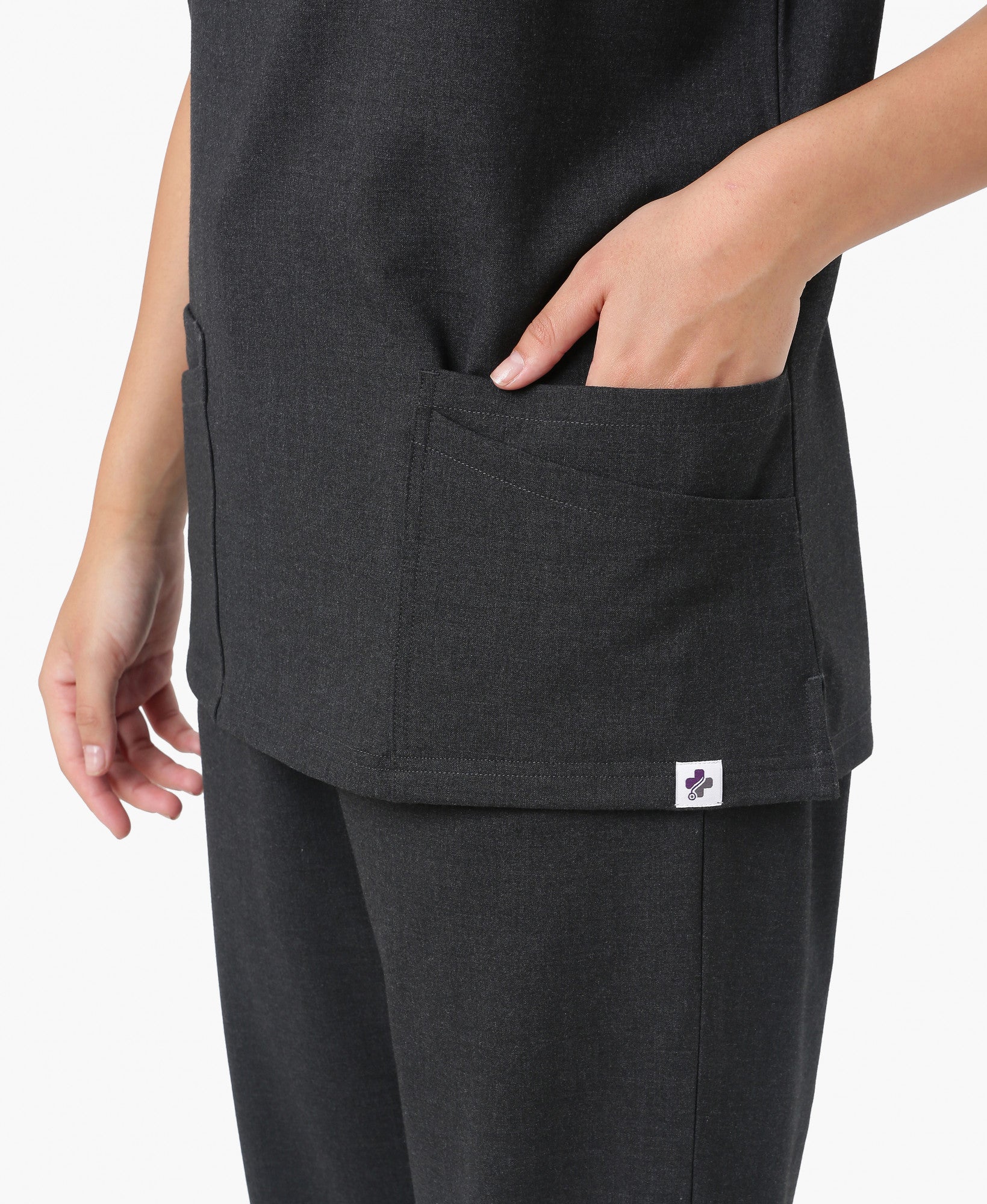 Mendi Luxe Scrub Set - Heather Grey