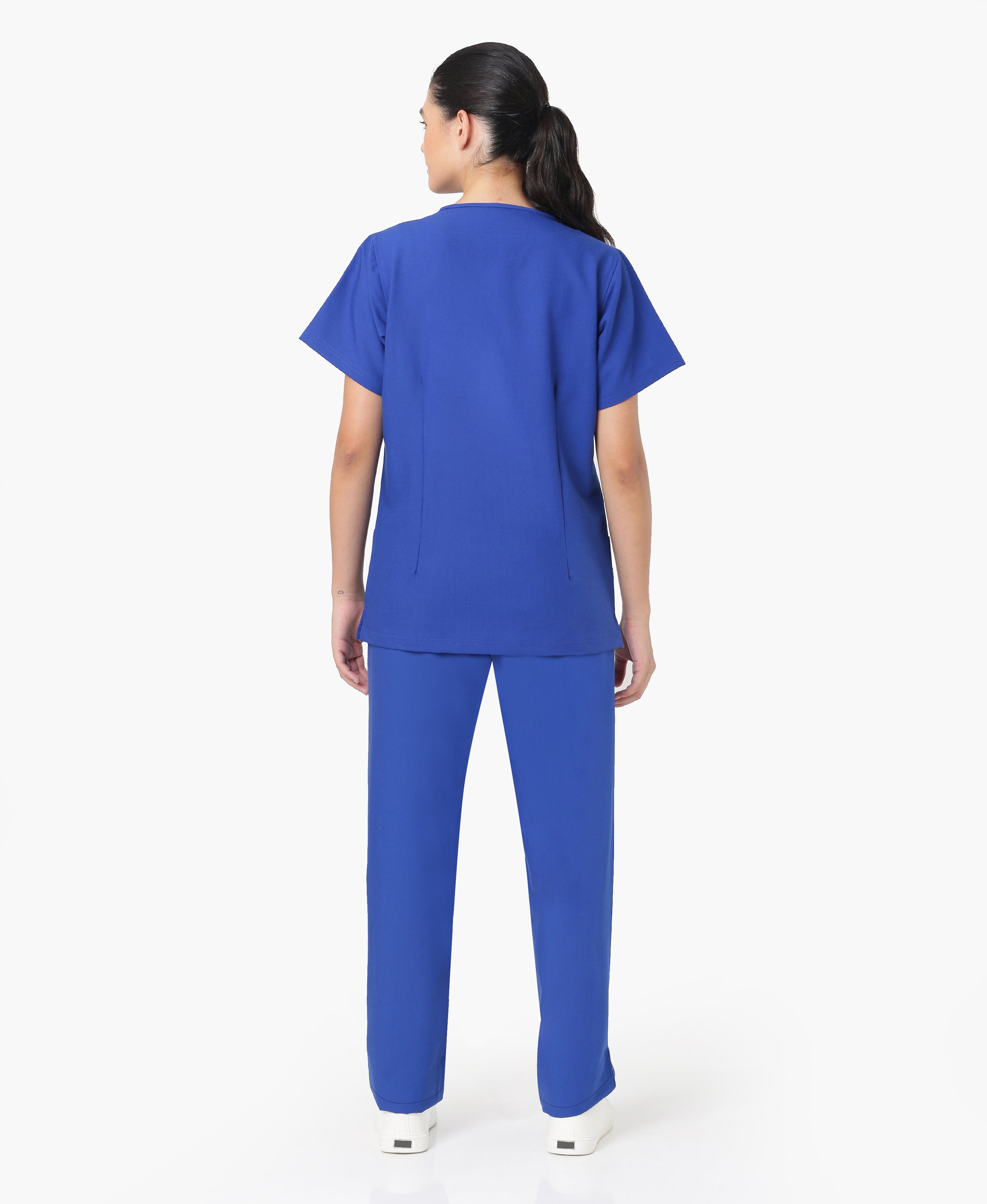 Mendi Luxe Scrub Top - Royal Blue