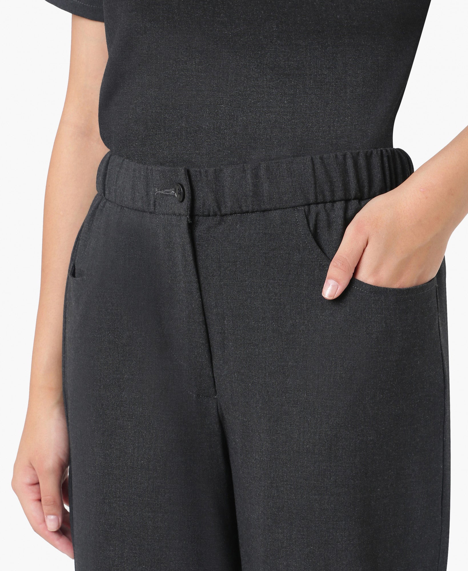 Mendi Luxe Scrub Pant - Heather Grey