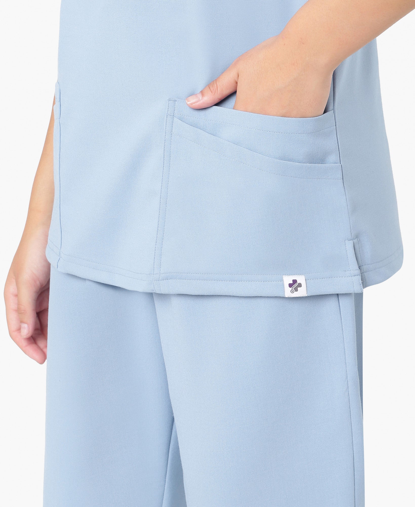 Mendi Luxe Scrub Set - Ceil Blue