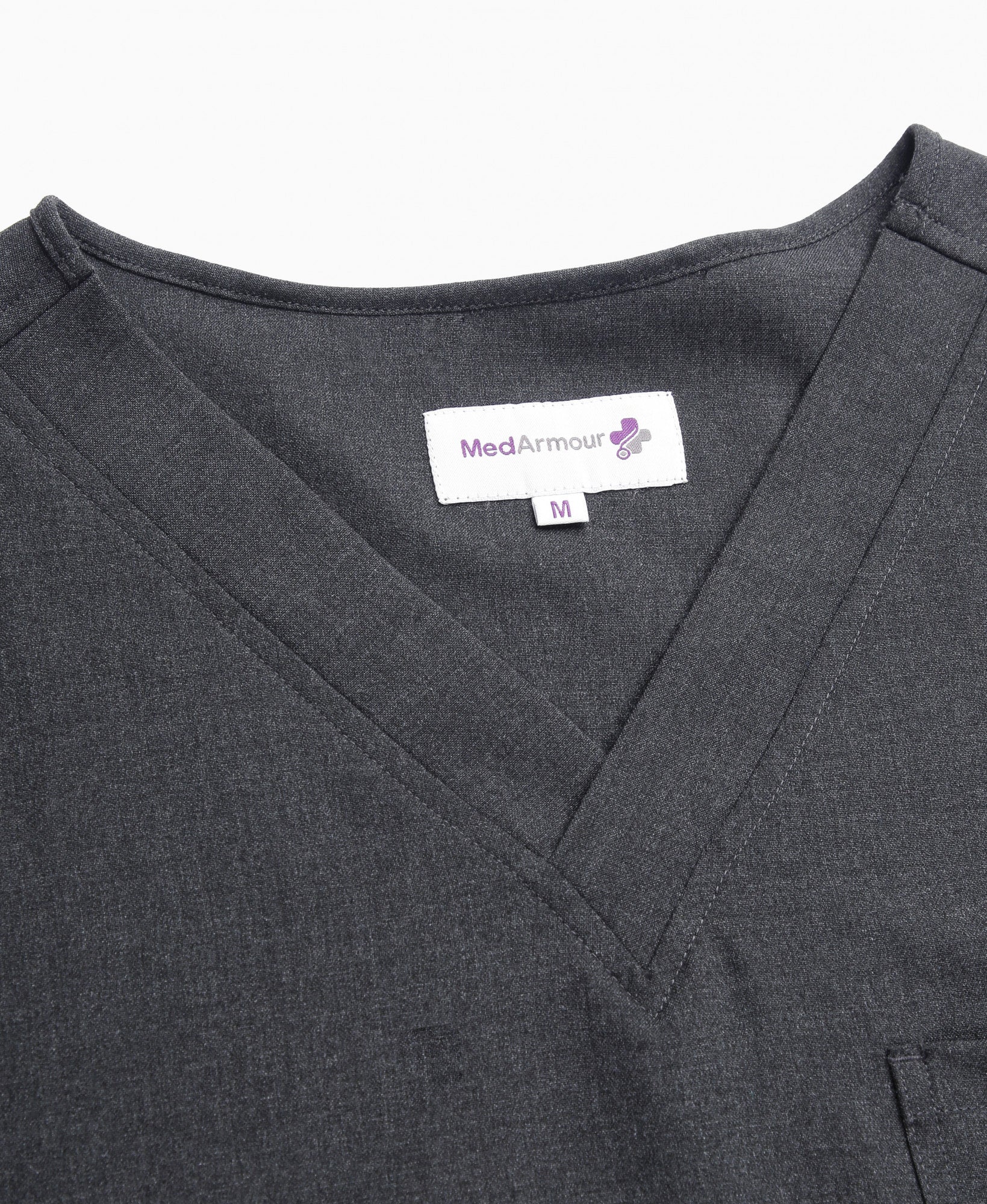 Nick Luxe Scrub Set - Heather Grey