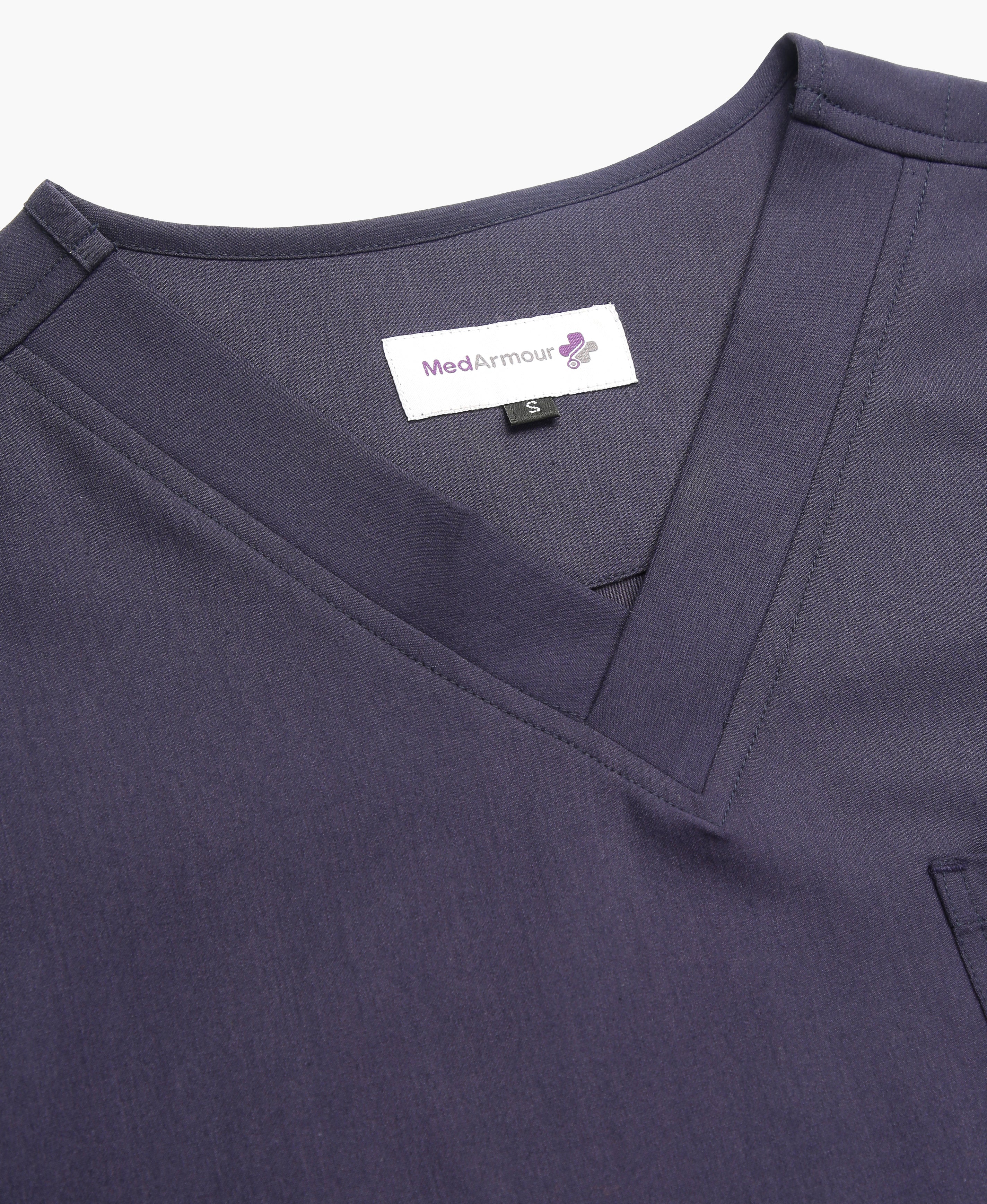 Nick Luxe Scrub Top - Navy