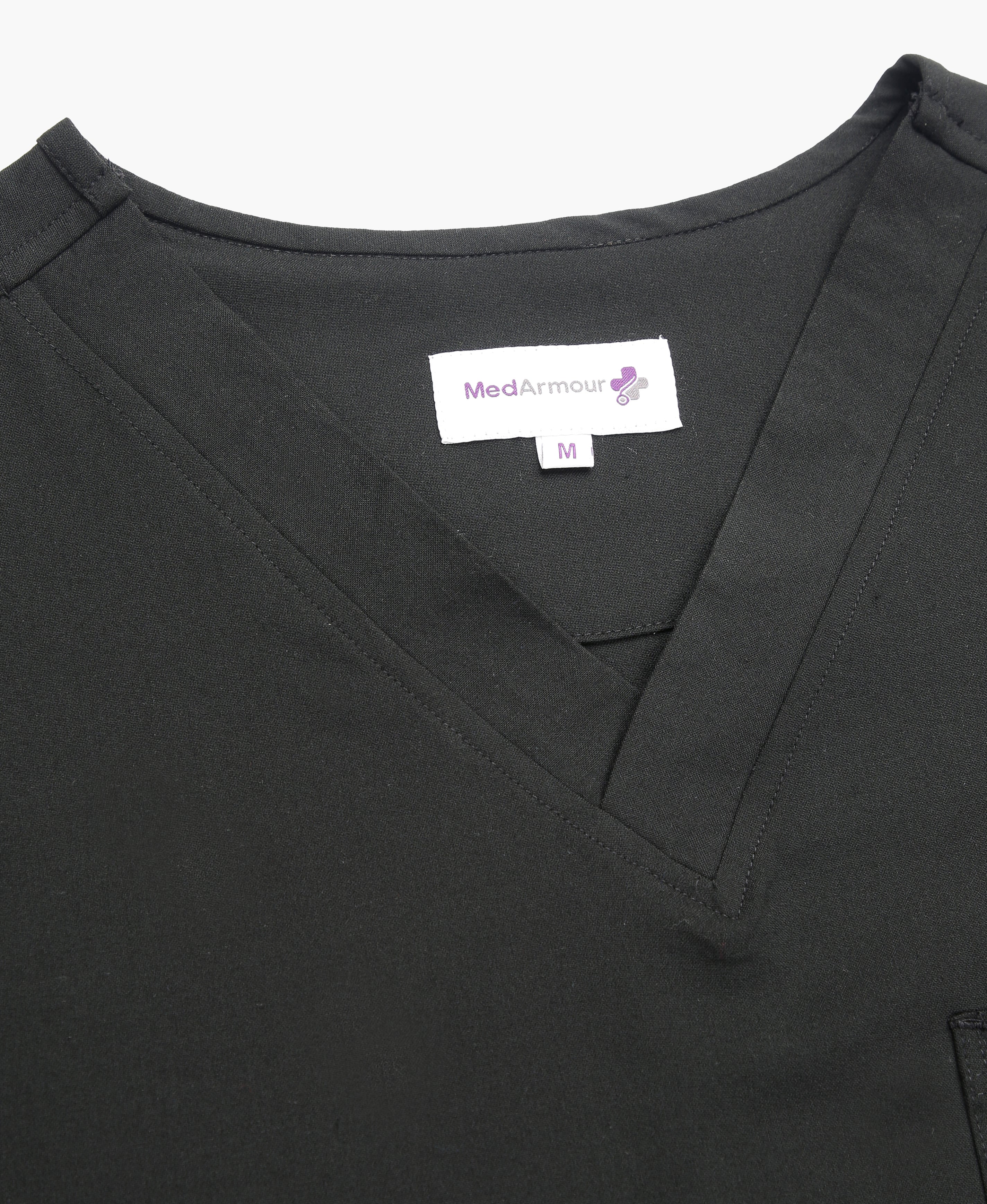 Nick Luxe Scrub Top - Black