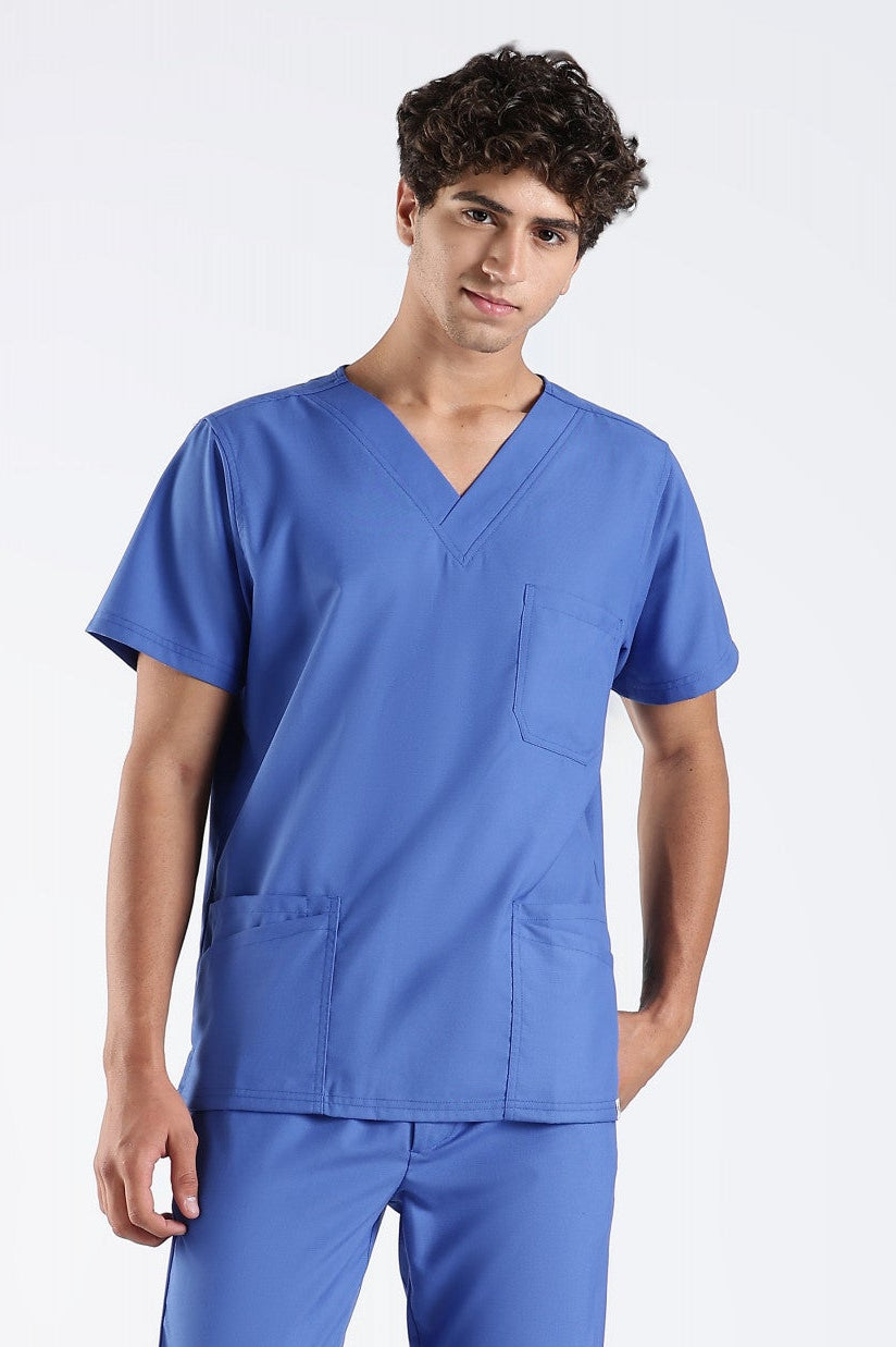 Benito Classic Scrub Top - royal blue