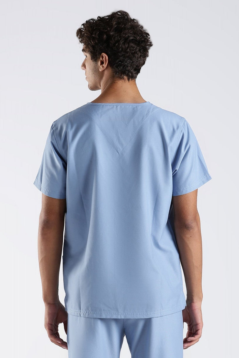 Benito Classic Scrub Top - Sky Blue