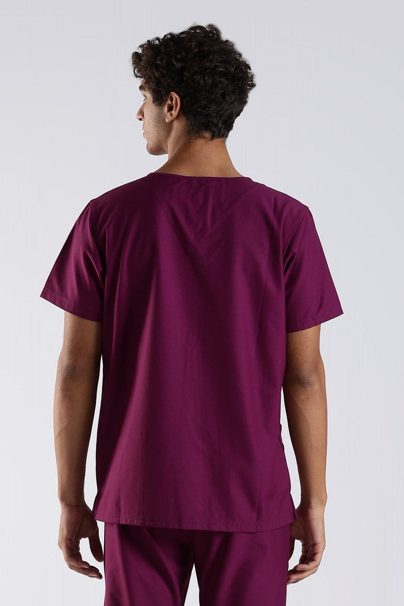 Benito Classic Scrub Top - berry bloom