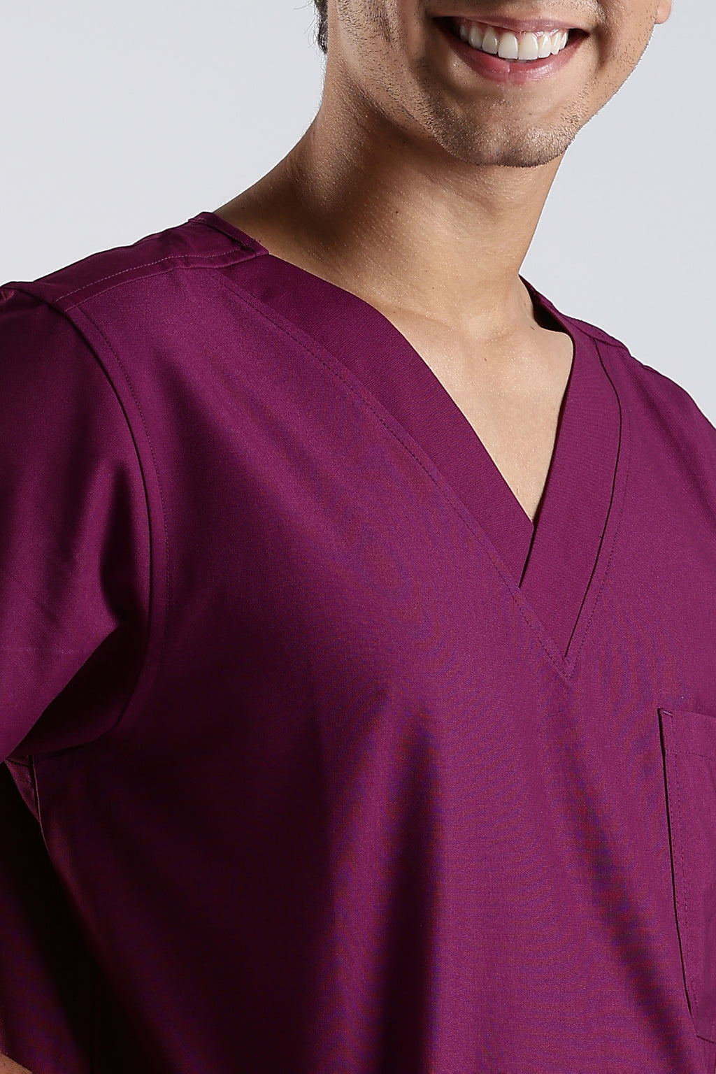 Benito Classic Scrub Top - berry bloom