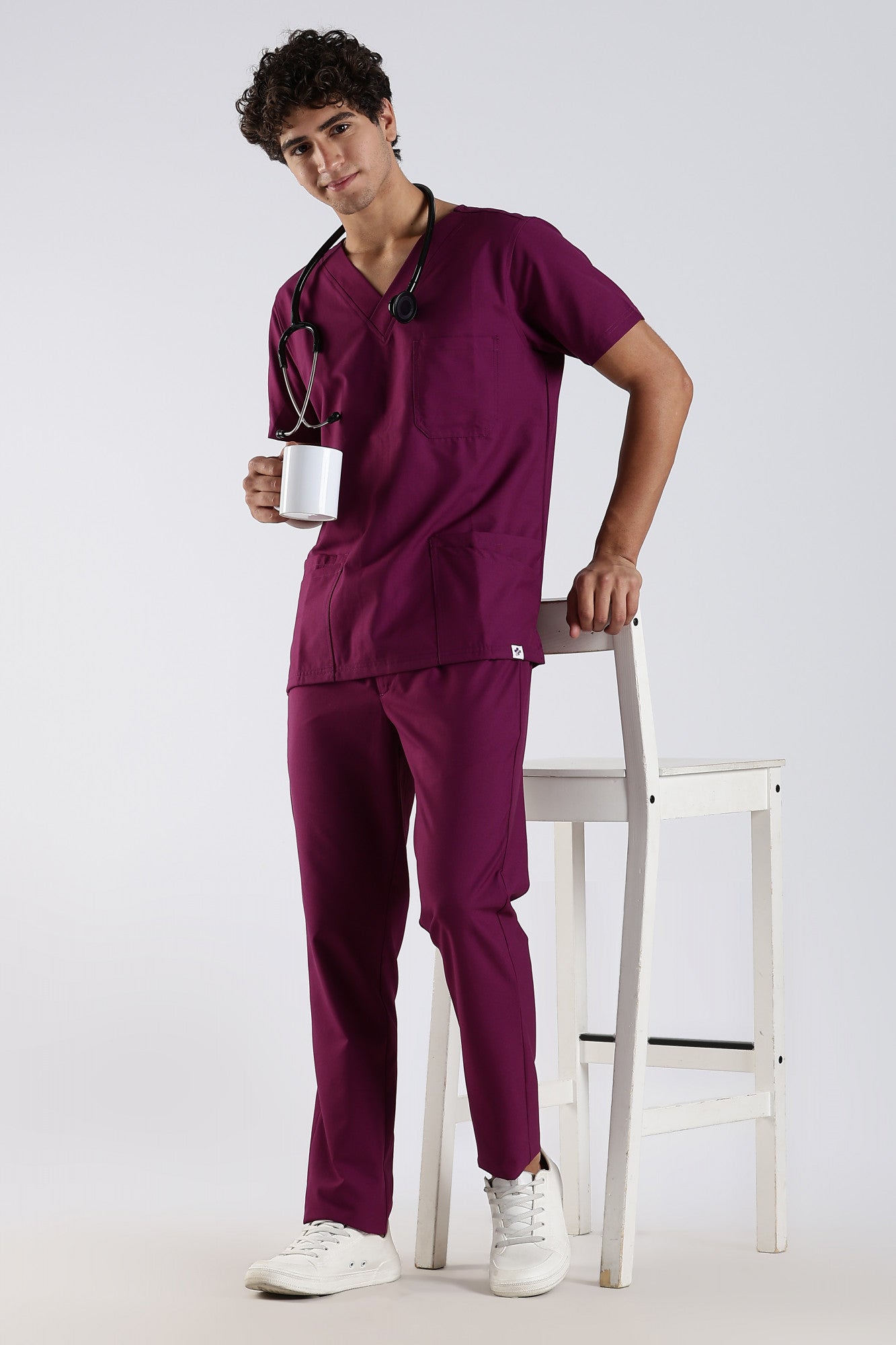 Benito Classic Scrub Set - Berry Bloom