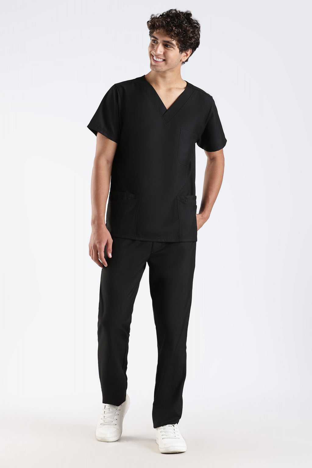 Benito Classic Scrub Top - Black
